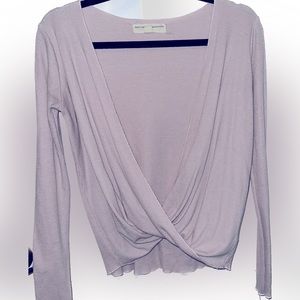 Urban Outfitter Pink Cross Open Front Sweater